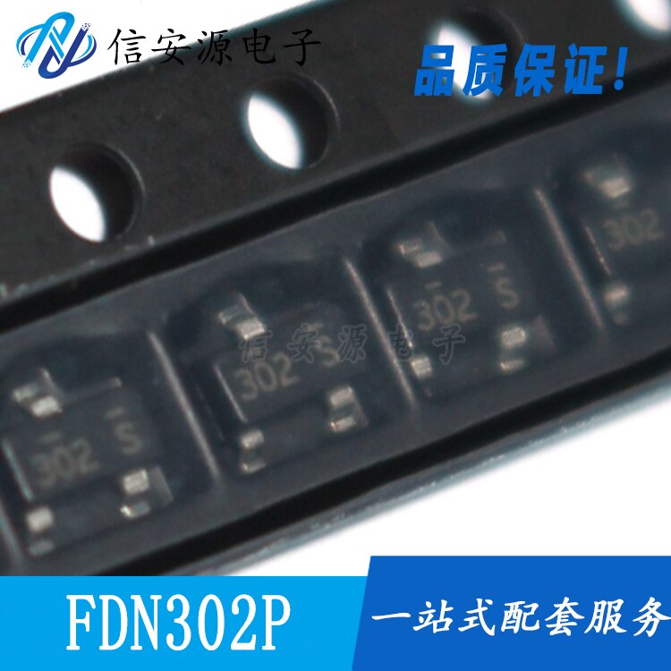 30pcs 100%  ο FDN302P Ʈ ũ μ 302 2.4A 20V P ä  ȿ Ʃ SOT-23